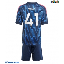 Camisa de Futebol Arsenal Declan Rice #41 Equipamento Secundário Infantil 2025-26 Manga Curta (+ Calças curtas)